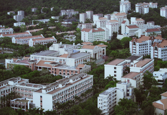 川北医学院学校俯视图